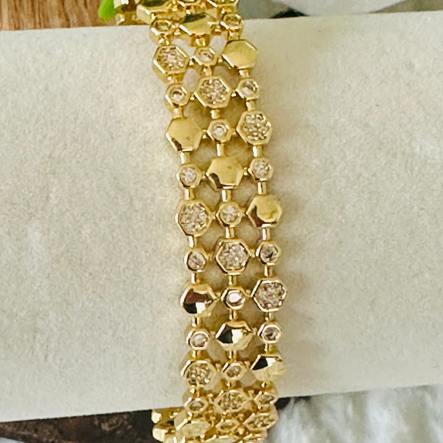 Gavriella Hexagonale Cuff Armband