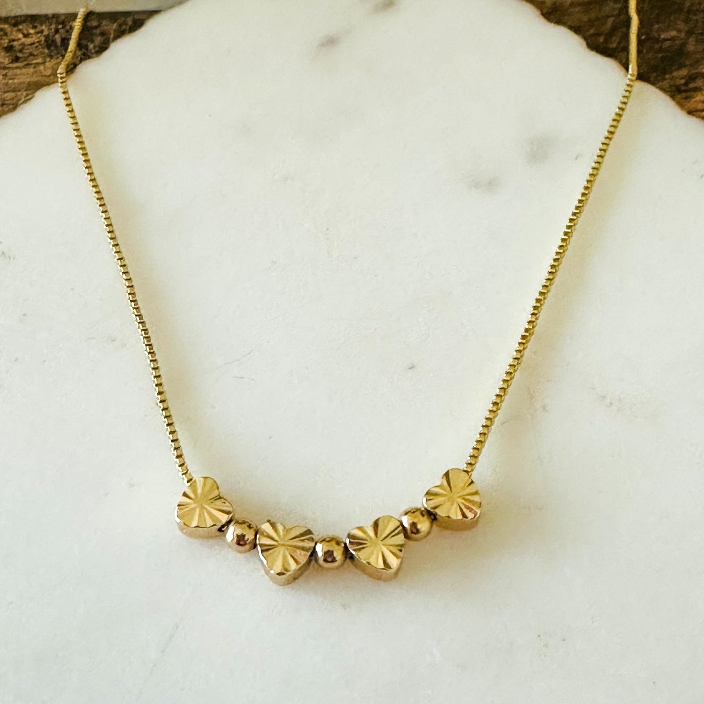 Bella Mini Hart Bedels Ketting
