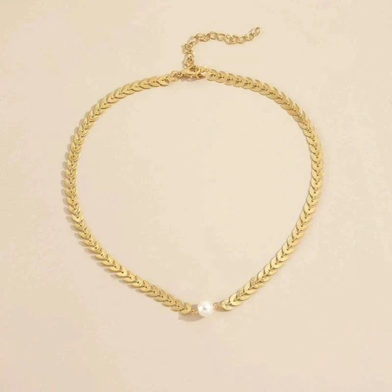 Griekse Parelketting in Goud