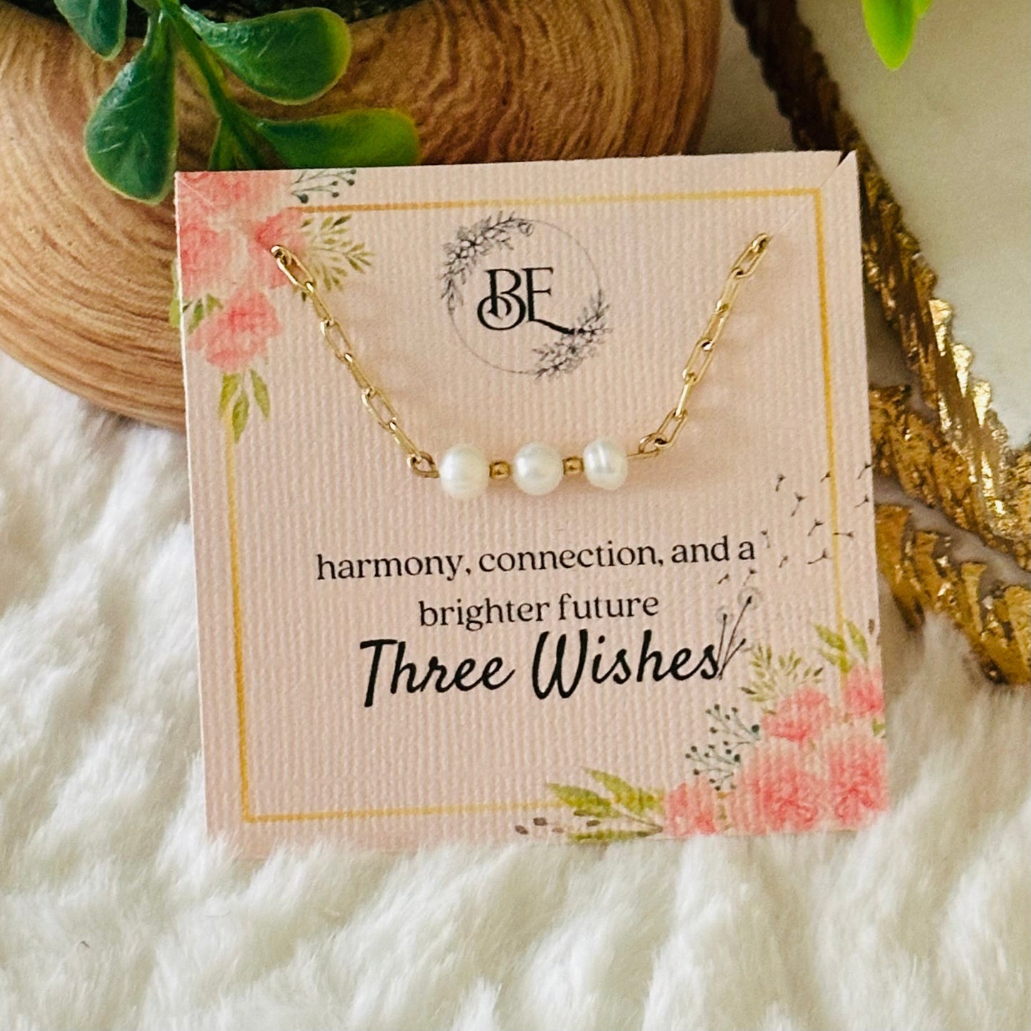 Drie Wensen Parel Ketting