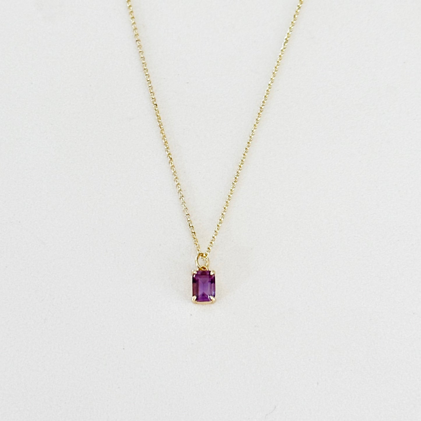 Violetta Amethyst Baguette Ketting