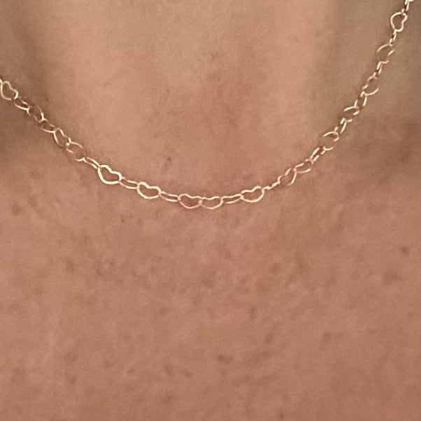 Amore Hart Link Choker Ketting