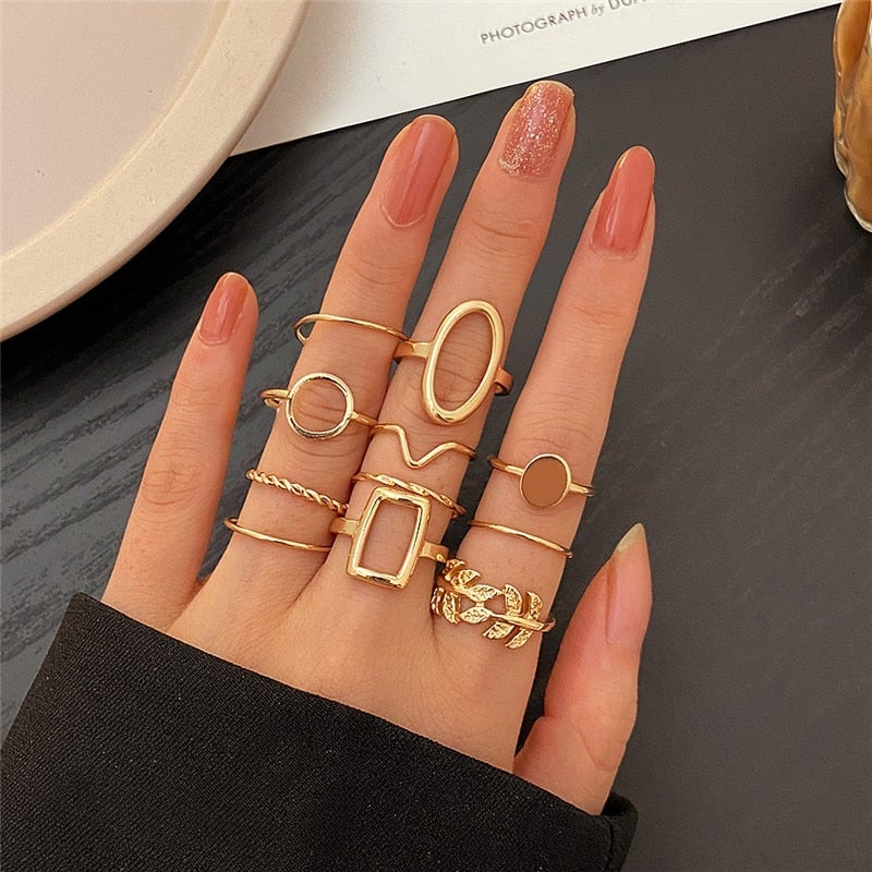 Pakket van 11 Vintage Zilveren Ringen