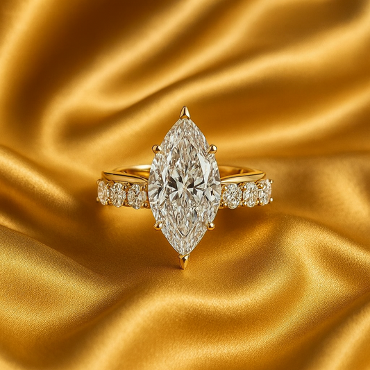 Marquise Diamanten Gouden Ring