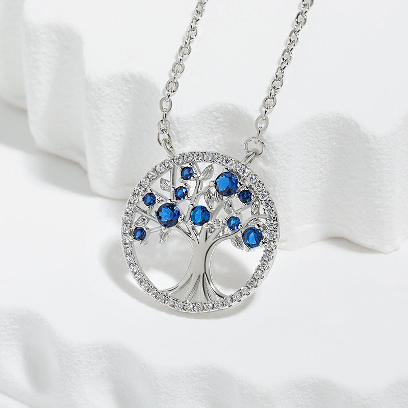 Boom des Levens Saffier Ketting