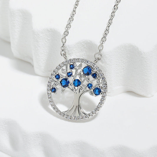 Boom des Levens Saffier Ketting