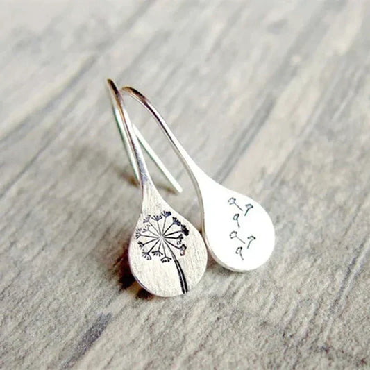 925 Sterling Zilveren Paardebloem Blad Oorbellen