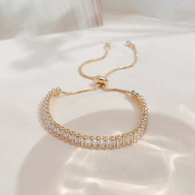 Verstelbare Armband van Cubic Zirconia in Goud