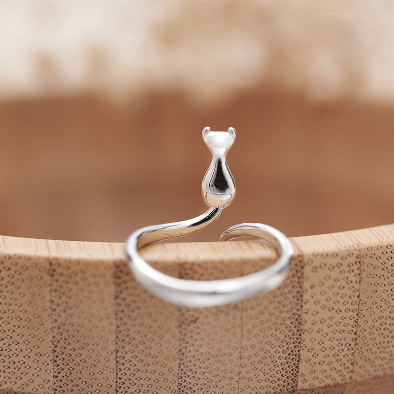 925 Sterling Zilver Verstelbare Kittenring