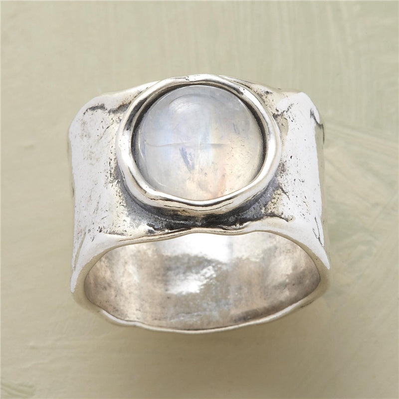 Maansteenring in Zilver