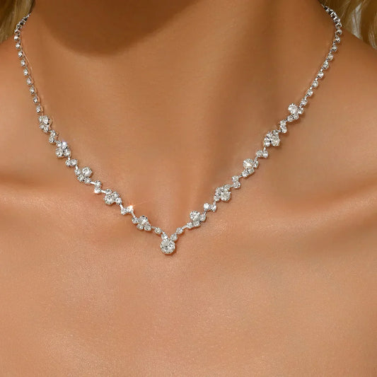 Elegante trouwketting met diamanten