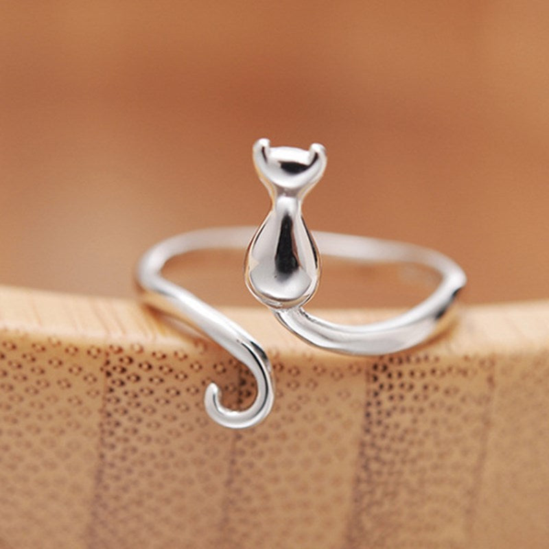 925 Sterling Zilver Verstelbare Kittenring