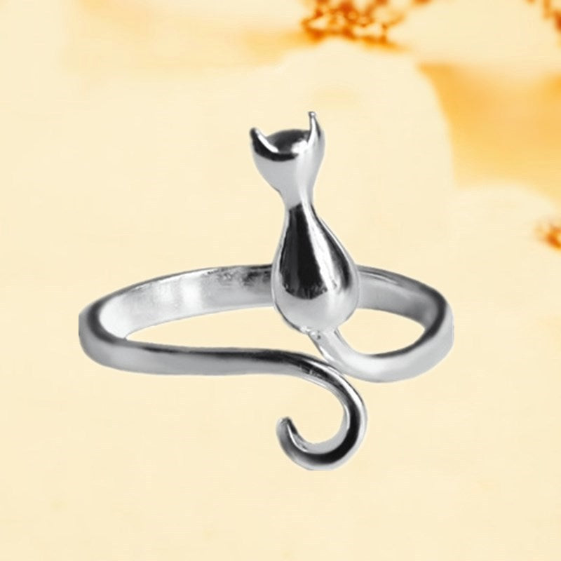 925 Sterling Zilver Verstelbare Kittenring