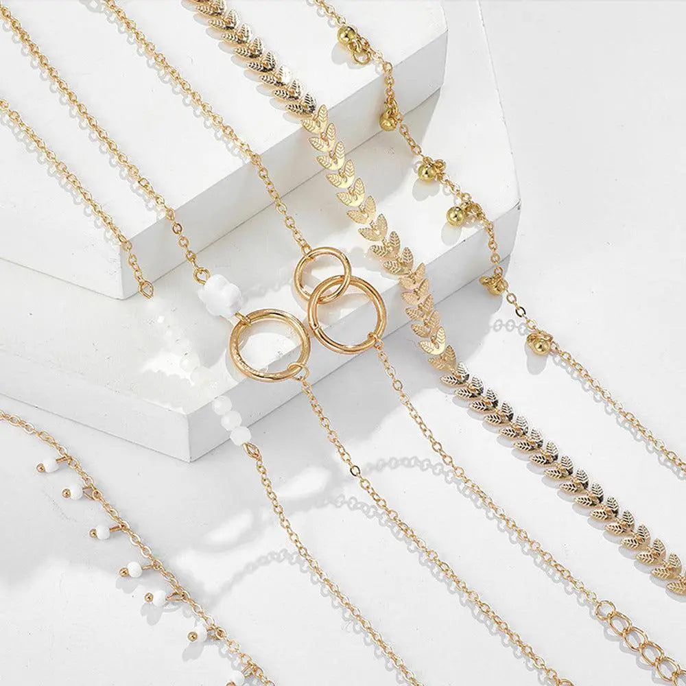 Pakket van Boho Armbanden in Goud