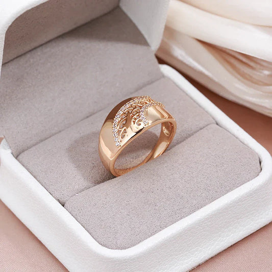Gouden Holle Elegante Ring