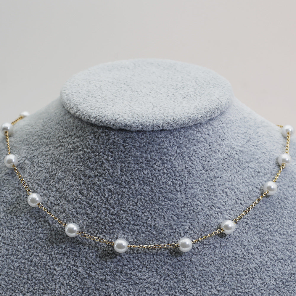 Parelketting in Goud