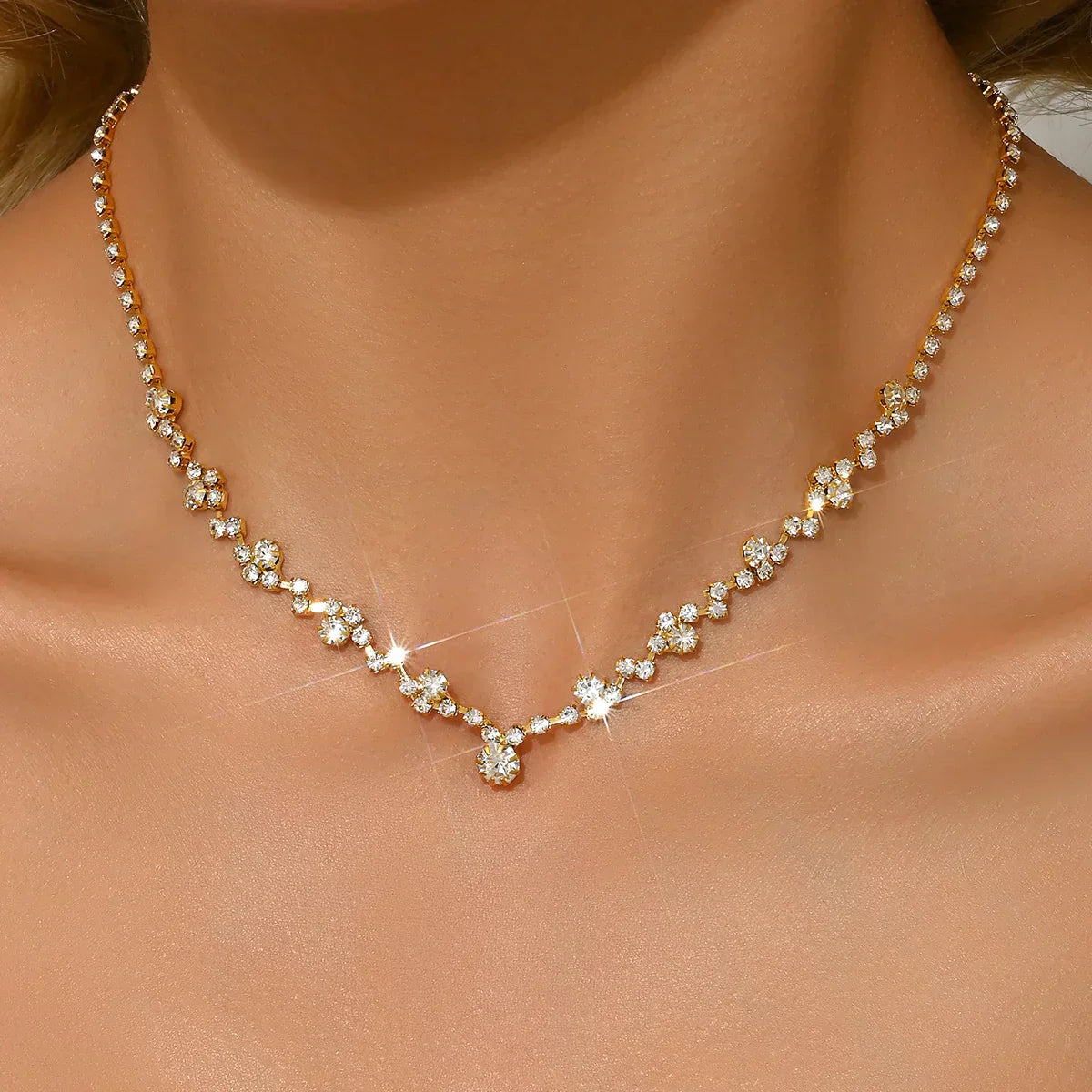 Elegante trouwketting met diamanten