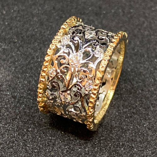 Vintage Zirconia Klimop Ring