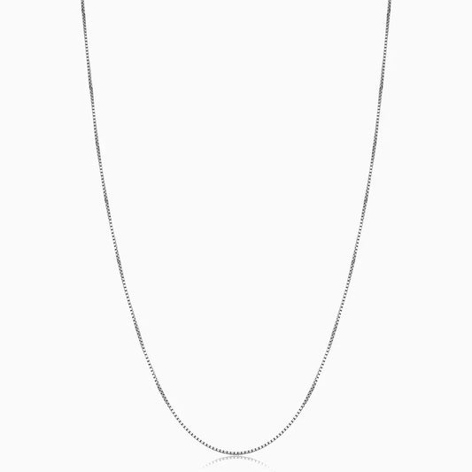 Bodega Box Ketting | Wit Goud