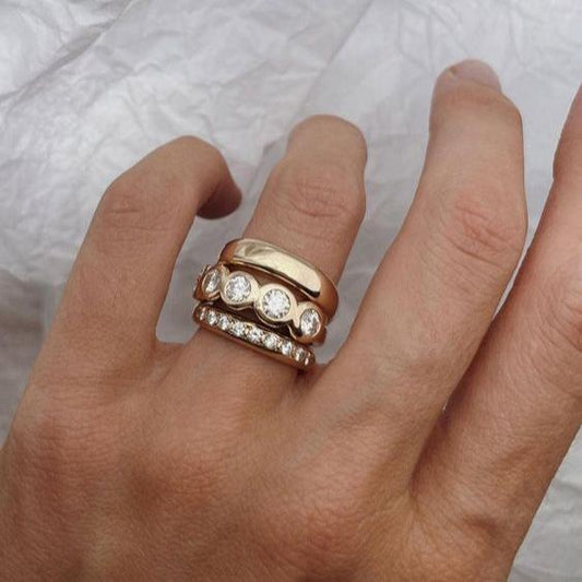 Magica Gouden Gehammerde Ringen