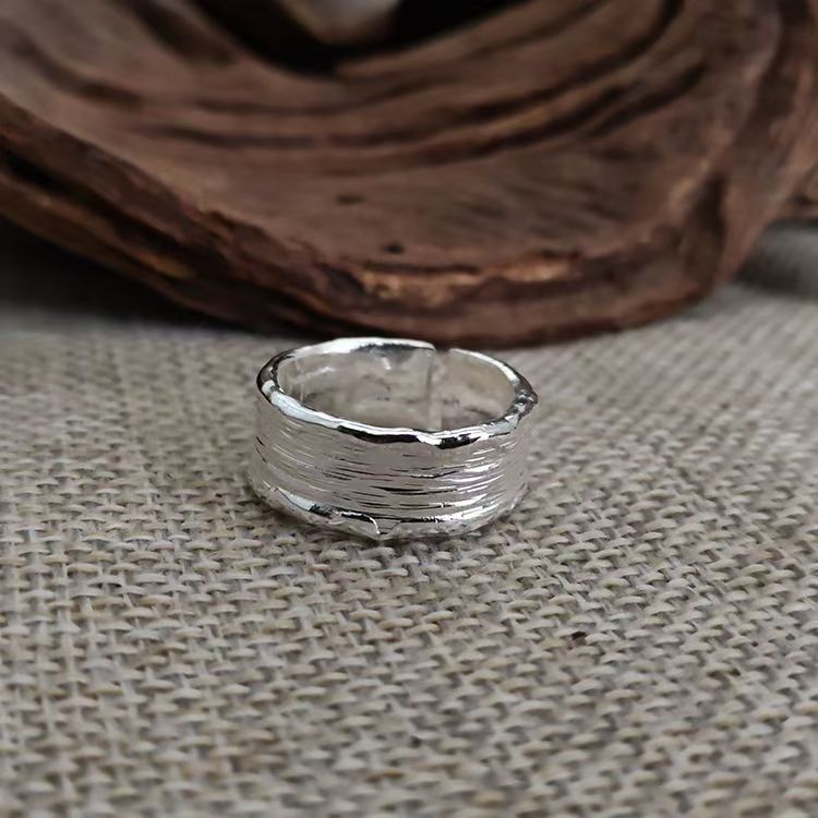 Soren | Geslagen Stijl Zilveren & Gouden Ring
