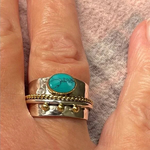 Turquoise Brede Ring