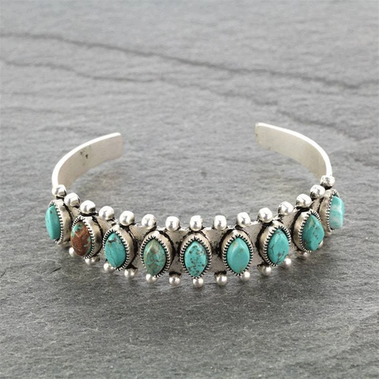 Vintage Turquoise Steen Armband