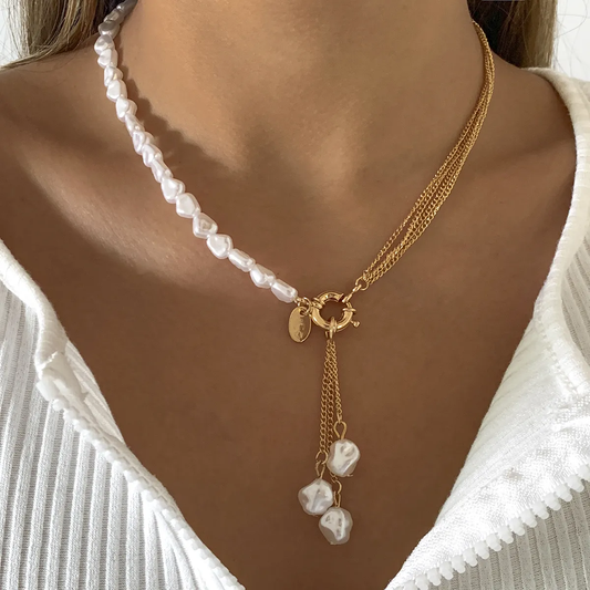 Elegante Parel Hanger Ketting
