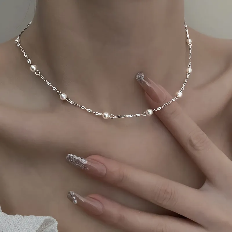 Elegante Glanzende Parelketting