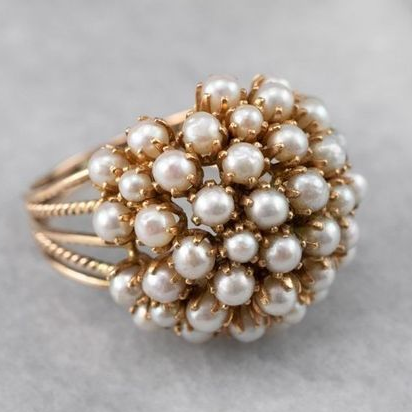 Ingelegde Parels Ring