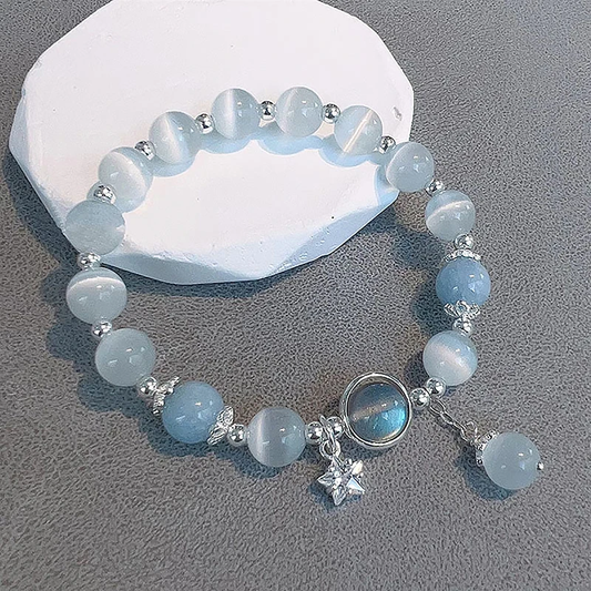 Elegante Blauwe Kristallen Armband
