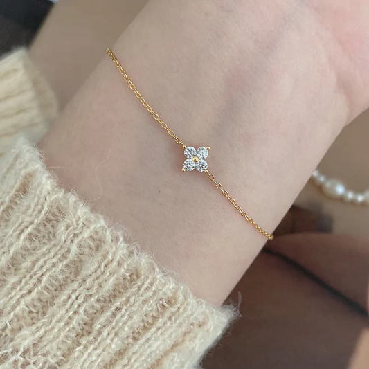 Gouden Zirkonia Armband