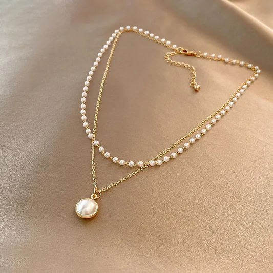 Elegante Parel Hanger Ketting