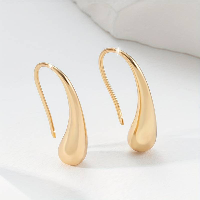 Vintage Gouden Oorbellen "Drop"