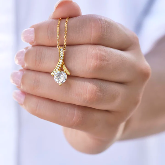 Vintage Gouden & Zirkonia Ketting
