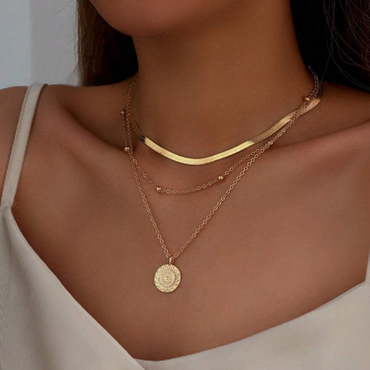 Vintage Gouden Gelaagde Ketting