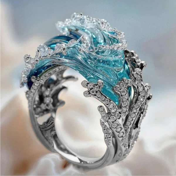 Ocean's Oath Ring | Duurzame, door de oceaan geïnspireerde sieraden