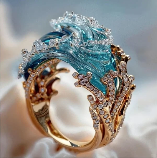 Ocean's Oath Ring | Duurzame, door de oceaan geïnspireerde sieraden