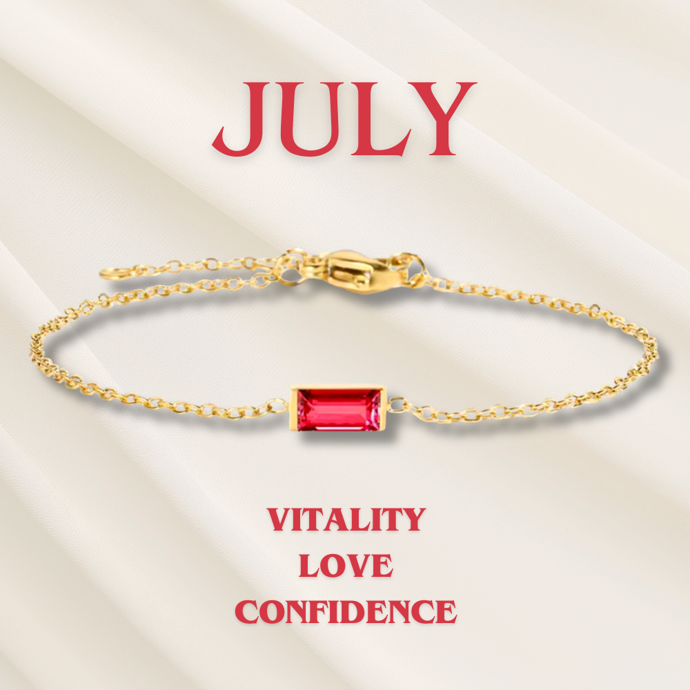 Hartlijn Geboortesteen Armband