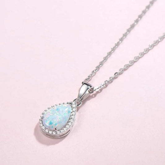 Zilveren Peridoot Opal Pendant Ketting