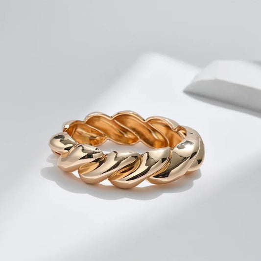 Vintage Gouden Gedraaide Verstelbare Armband