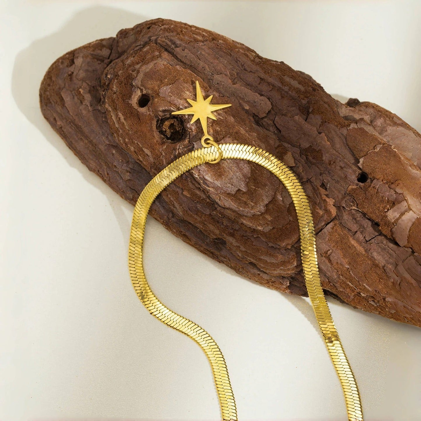 Vintage Gouden Ster Hanger Ketting