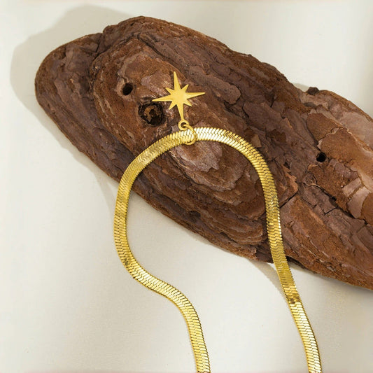 Vintage Gouden Ster Hanger Ketting
