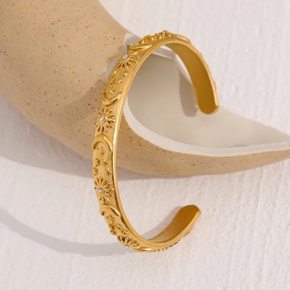 Vintage Maan Ster Zon Bangle Armband