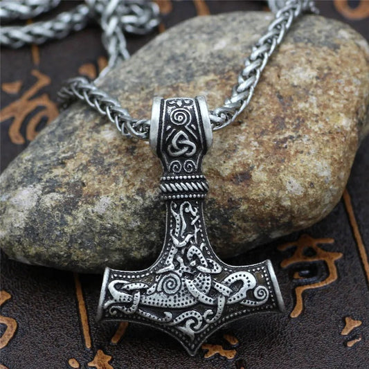 Zilveren Viking Thor's Amulet Ketting